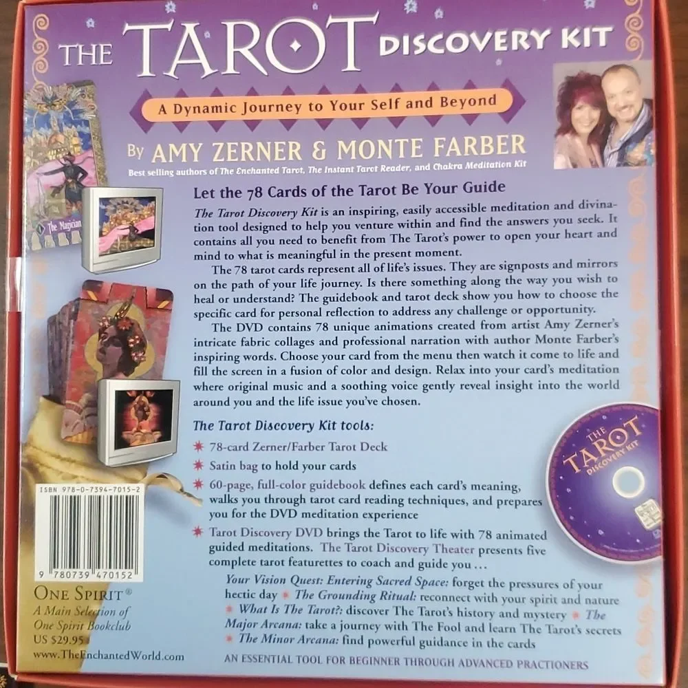 The Tarot Discovery Kit Cards w/Guidebook & DVD Amy Zerner Monte Farber‎